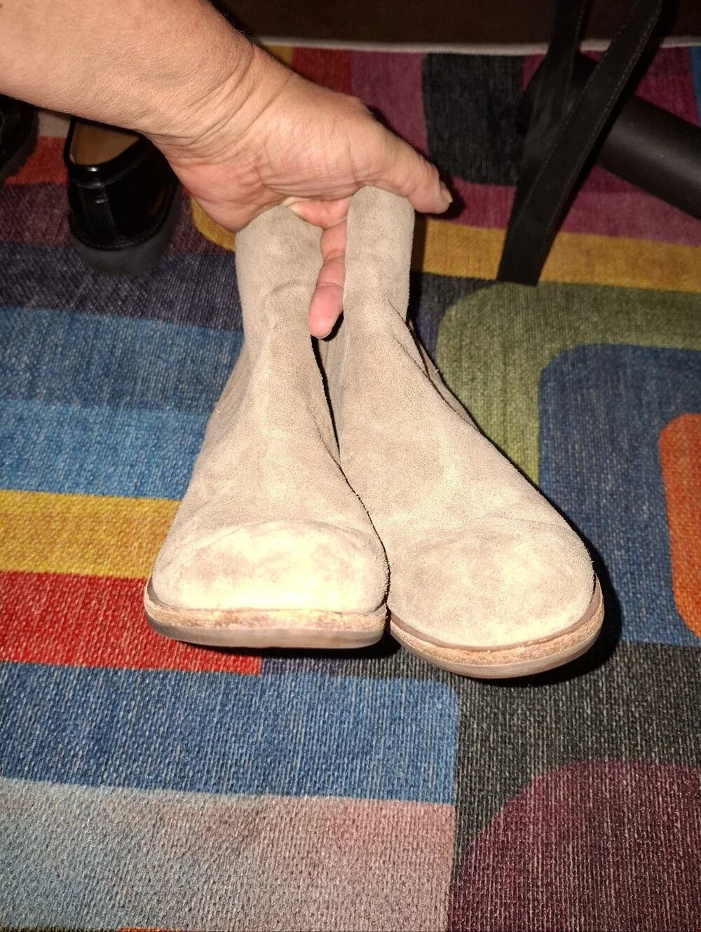 Kork Ease Women's Taupe Suede Ankle Boots Sz 8.5